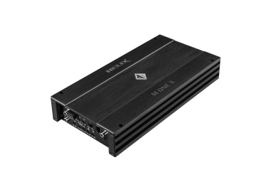 Helix M One X 1-channel subwoofer amplifier with integrated active crossover and 1 Ohm stability (Class D)