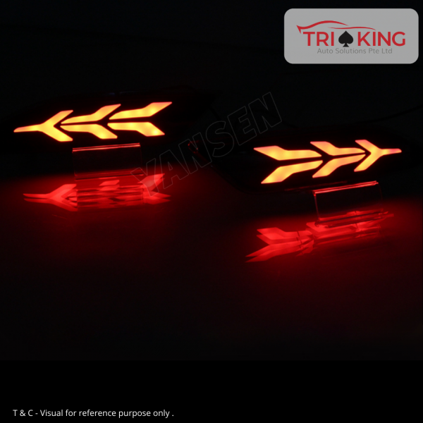 Honda Vezel HRV LED Rear Bumper Reflector Stream Running Light