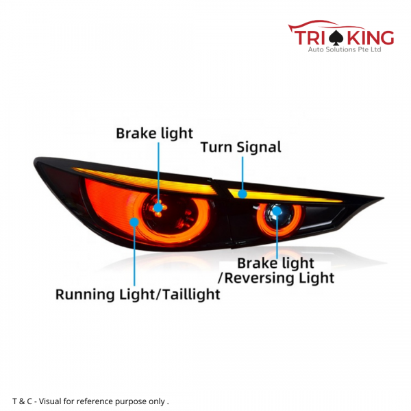 Mazda 3 LED Running Dynamic Breathing Tail Lamp Brake Light