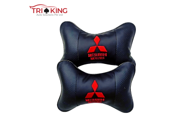 Breathe Car Headrest Neck Pillow - Mitsubishi Logo