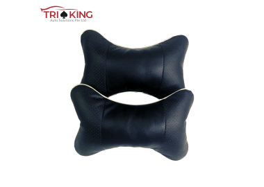 Breathe Car Headrest Neck Pillow - Plain Black