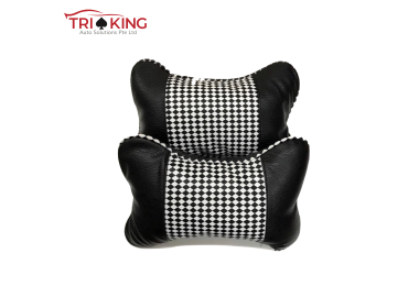 Premium PU Leather Headrest Neck Pillow (Chess)